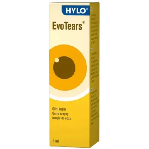 EvoTears, krople do oczu, 3 ml - Krople nawilżające do suchych, podrażnionych oczu 