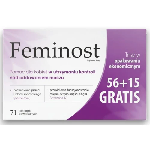 Feminost, 56 + 15 tabletek - Tabletki z ekstraktami roślinnymi i witaminami