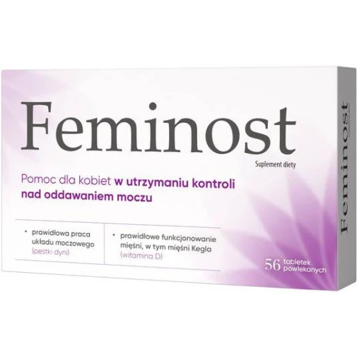 Feminost, 56 tabletek - Zaburzenia kontroli oddawania moczu