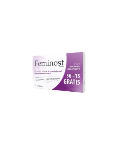 Feminost, 56 + 15 tabletek - Tabletki z ekstraktami roślinnymi i witaminami