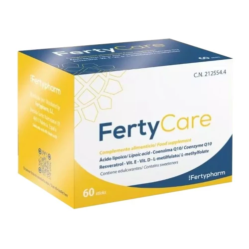 FertyCare, 60 saszetek - Kompozycja składników wspierających kobiecą płodność