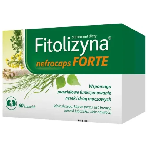 Fitolizyna Nefrocaps Forte, 60 kapsułek - Wspomaga prawidłowe funkcjonowanie nerek i dróg moczowych