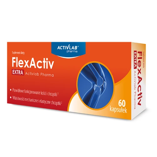 FlexActiv Extra, 60 kapsułek - Kompleksowy preparat ze składnikami wspierającymi stawy
