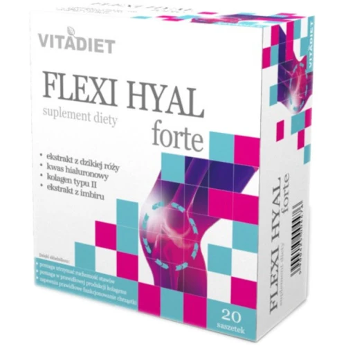 Flexi Hyal Forte, 20 saszetek - Wsparcie stawów i chrząstki