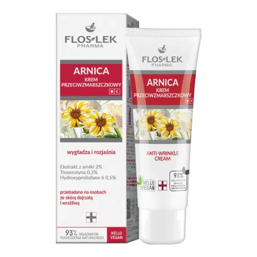 Floslek Arnica Krem przeciwzmarszczkowy, 50 ml - Pielęgnacja cery naczynkowej