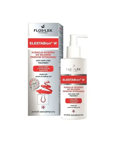 Floslek ElestaBion W Kuracja wcierka do włosów przeciw wypadaniu, 100 ml - Silnie skoncentrowana kuracja wcierka