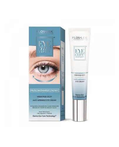 Floslek Eye Care Expert krem pod oczy, 15 ml - Pielęgnacja przeciwzmarszczkowa delikatnej skóry wokół oczu 