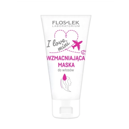 Floslek I Love Mini Maska do włosów, 30 ml - Wzmacniająca dla włosów osłabionych 