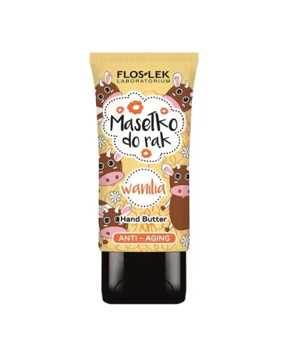 Floslek masełko do rąk anti-aging, wanilia, 50 ml - Natłuszczający kosmetyk do pielęgnacji dłoni