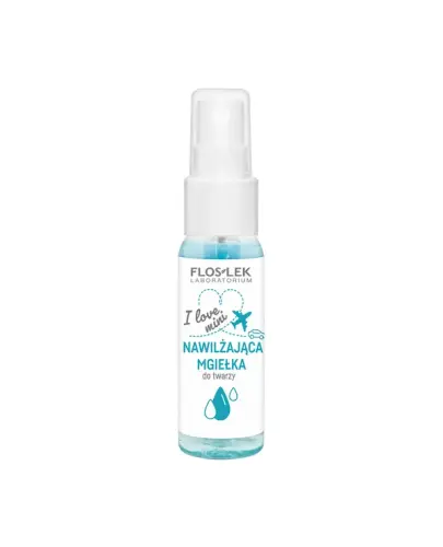 FloslekI I love mini nawilżająca mgiełka do twarzy, 30 ml - Świeży zapach relaksuje i koi zmysły