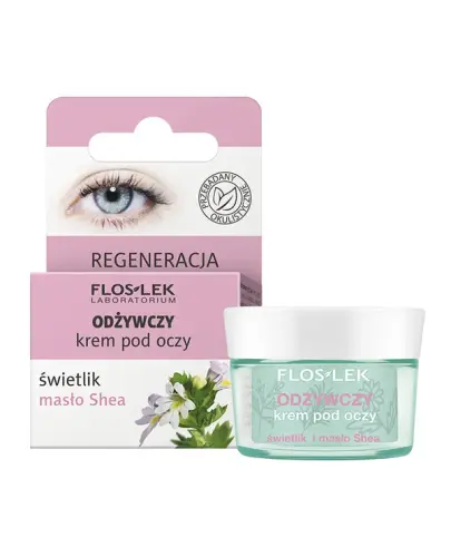 Floslek odżywczy krem pod oczy świetlik masło Shea, 15 ml - Regenerujący krem o bogatej konsystencji