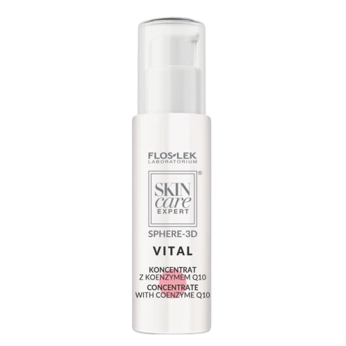Floslek Skin Care Expert® Sphere-3D Vital Koncentrat z Koenzymem Q10, 30 ml - Rewitalizujący krem wodny do cery dojrzałej