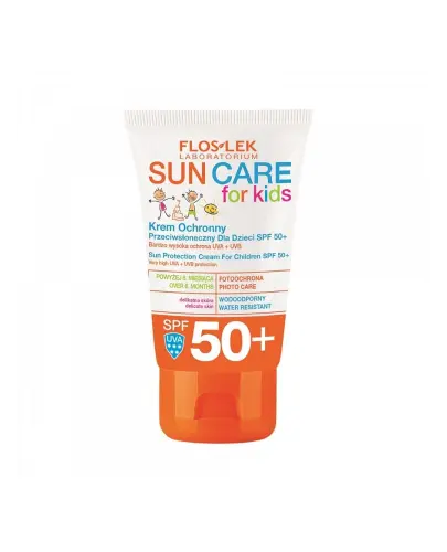 Floslek Sun Care Kids krem SPF50+, 50 ml - Ochronny przeciwsłoneczny krem dla dzieci