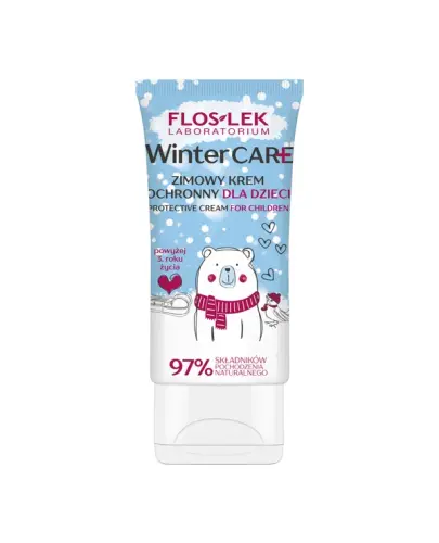 Floslek Winter Care Zimowy krem ochronny dla dzieci, 50 ml - Zapewnia odczucie ochrony skóry nawet do -20°C
