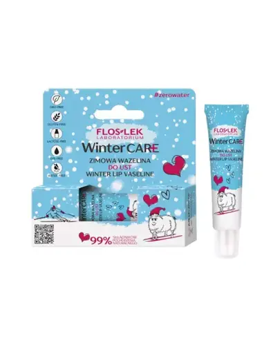 Floslek Winter Care Zimowa wazelina do ust, 10 g - Nawilża, natłuszcza i odżywia delikatny naskórek warg