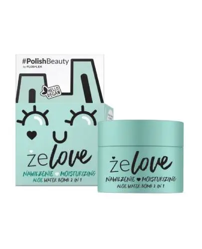 Floslek Żelove Nawilżenie Aloe Water Bomb 2 in 1, 50 ml - Wygładza i zwiększa elastyczność skóry