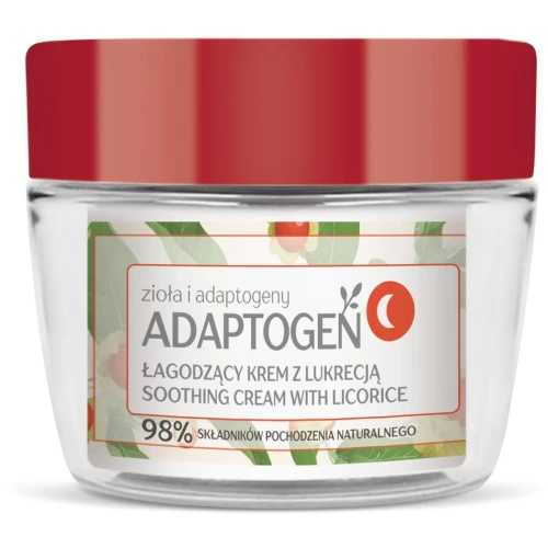 Floslek Adaptogen Łagodzący krem z lukrecją na noc, 50 ml - Intensywna regeneracja skóry