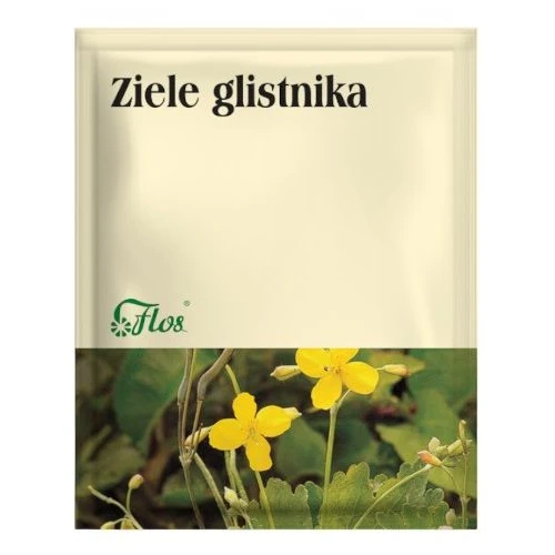 Flos Ziele Glistnika, zioła sypkie 50 g - Do przemywania i pielęgnacji skóry problematycznej
