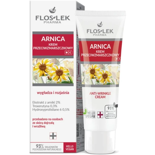 Floslek Arnica Krem przeciwzmarszczkowy, 50 ml - Pielęgnacja cery naczynkowej