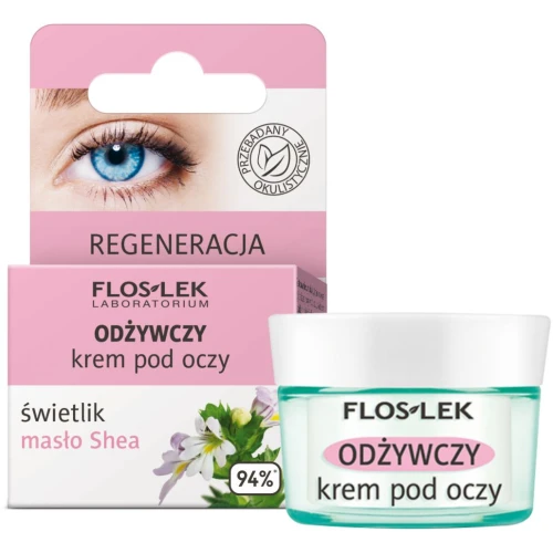 Floslek odżywczy krem pod oczy świetlik masło Shea, 15 ml - Regenerujący krem o bogatej konsystencji