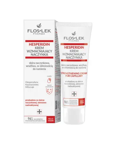 Floslek Hesperidin krem wzmacniający naczynka, 50 ml - Zmniejsza widoczność rozszerzonych naczynek