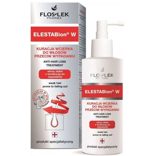 Floslek ElestaBion W Kuracja wcierka do włosów przeciw wypadaniu, 100 ml - Silnie skoncentrowana kuracja wcierka