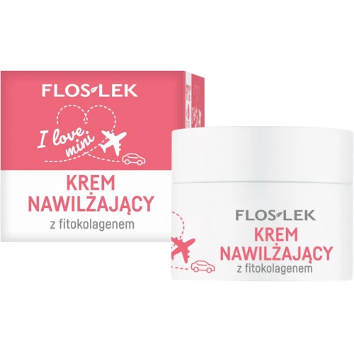 Floslek I love mini Krem nawilżający z fitokolagenem, 15 ml - Do skóry suchej i dojrzałej