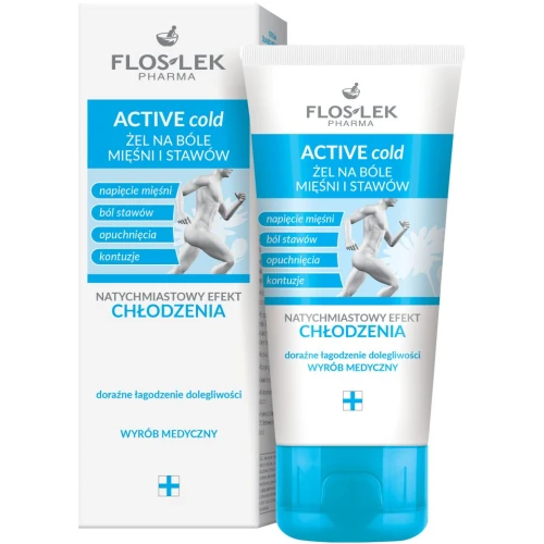 Floslek Pharma Active Cold Żel na bóle mięśni i stawów, 100 ml - Na napięte mięśnie i stawy
