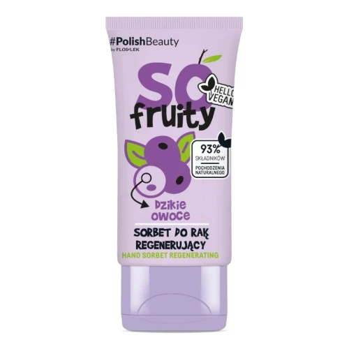 Floslek So Fruity! Regenerujący sorbet do rąk, 50 ml - Intensywna regeneracja i odżywienie dla suchej skóry dłoni
