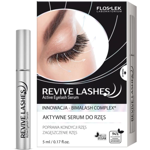 Floslek Revive Lashes aktywne serum do rzęs, 5 ml - Kuracja stymulująca wzrost rzęs
