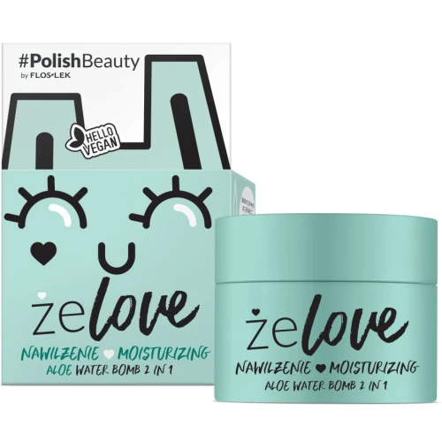 Floslek Żelove Nawilżenie Aloe Water Bomb 2 in 1, 50 ml - Wygładza i zwiększa elastyczność skóry