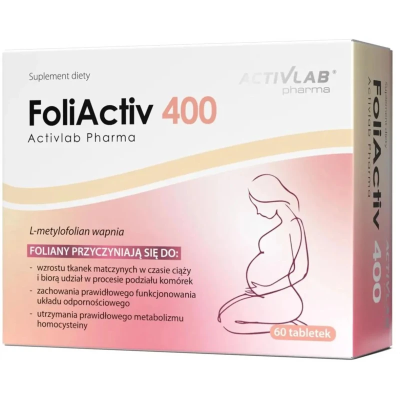 ActivLab Pharma FoliActiv 400, 60 tabletek - 400 μg metylowanego kwasu foliowego
