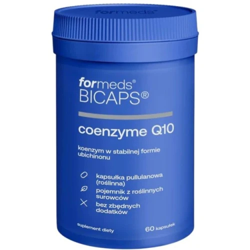 Formeds Bicaps Coenzyme Q10, 60 kapsułek - Koenzym Q10 w stabilnej formie ubichinonu