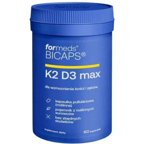 Formeds BICAPS K2 D3 max, 60 kapsułek - Witamina D3 K2 MK7