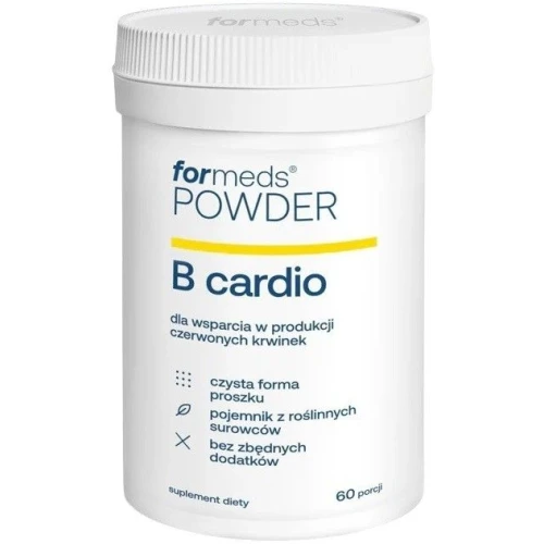 Formeds Powder B Cardio, 60 porcji - Kompleks witamin z grupy B w czystej formie proszku