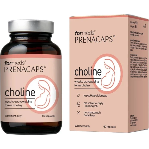 Formeds Prenacaps Choline, 60 kapsułek - Wysoka dawka choliny – dla kobiet w ciąży 