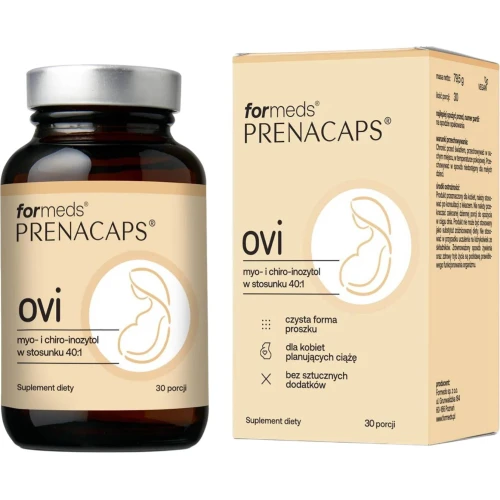 Formeds Prenacaps  Ovi, proszek 79,5 g - Myo-inozytol i chiro-inozytol  oraz NAC dla kobiet planujących ciążę