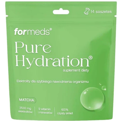 Formeds Pure Hydration Matcha, 14 saszetek - Elektrolity w saszetkach