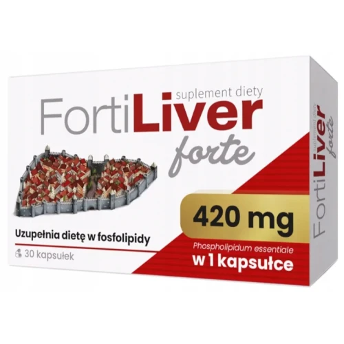 Fortiliver Forte, 30 kapsułek - Uzupełnia dietę w fosfolipidy