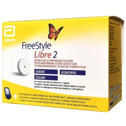 Freestyle Libre 2 Sensor do monitorowania poziomu glukozy, 1 sztuka - Dla wygodnej i dyskretnej kontroli glukozy