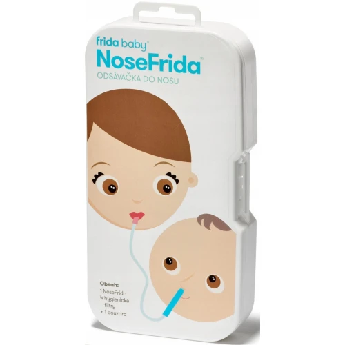 Fridababy NoseFrida Aspirator do nosa, 1 sztuka - Z wymiennymi filtrami higienicznymi