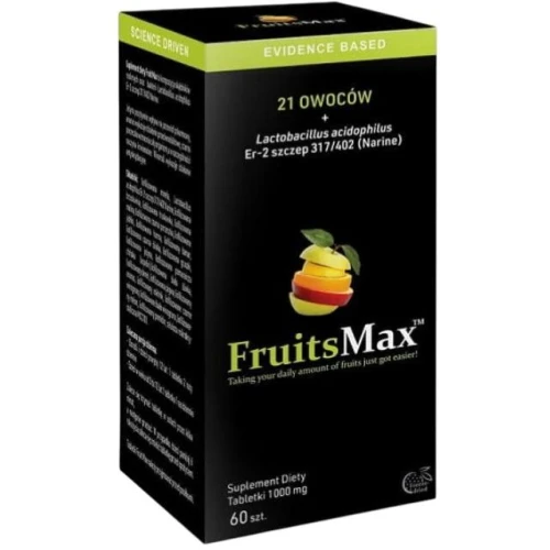 Narum FruitsMax 1000 mg, 60 tabletek do ssania