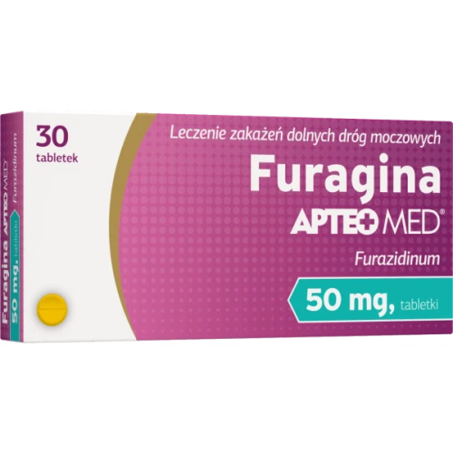 Furagina Apteo Med, 30 tabletek - Lek na zapalenie pęcherza
