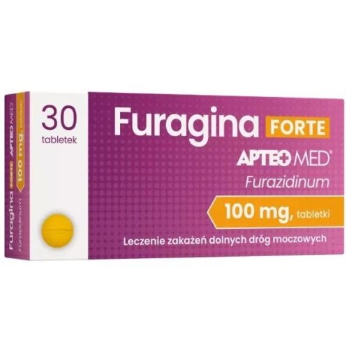 Furagina Forte Apteo Med, 30 tabletek - Lek na drogi moczowe