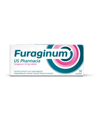 Furaginum US Pharmacia, 50 mg, 30 tabletek - Na zakażenia dolnych dróg moczowych