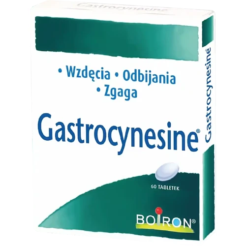 Gastrocynesine, 60 tabletek - Wzdęcia, odbijania, zgaga