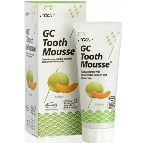 GC Tooth Mousse Melon Pasta bez fluoru, 35 ml - Ochrona przed próchnicą i nadwrażliwością