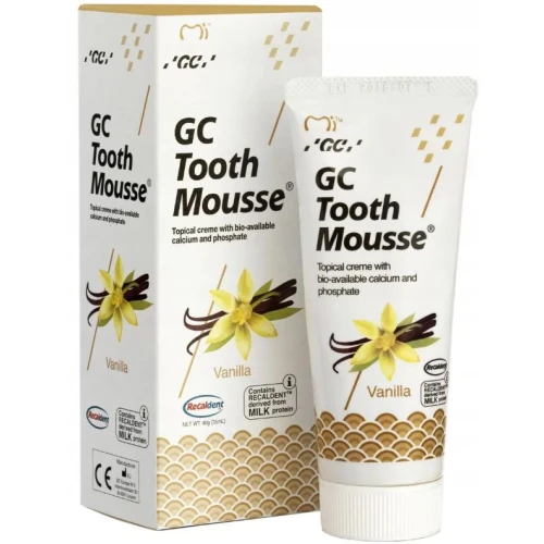 GC Tooth Mousse Wanilia Pasta bez fluoru, 35 ml - Do ochrony szkliwa i zmniejszania nadwrażliwości