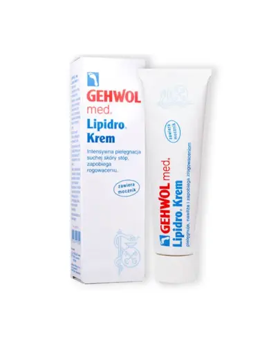Gehwol Med Lipidro Krem nawilżający do stóp, 125 ml - Krem silnie nawilżający do suchych i wrażliwych stóp Gehwol Med Lipidro Krem nawilżający do stóp, 125 ml - Krem silnie nawilżający do suchych i wrażliwych stóp