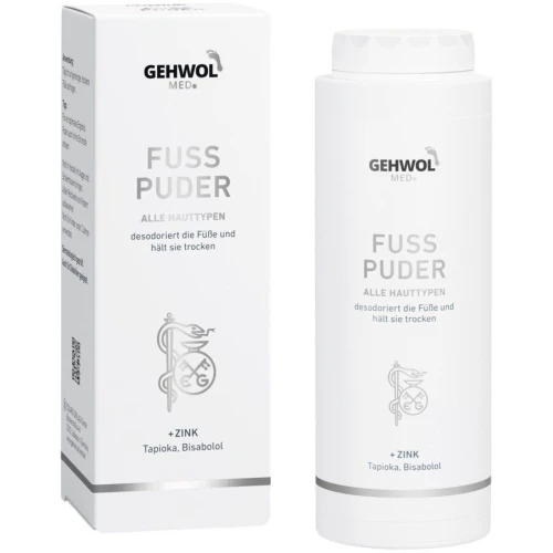 Gehwol Med Puder do stóp, 100 g - Przeciwpotny i przeciwgrzybiczy na potliwość oraz nieprzyjemny zapach stóp